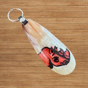 Red Rhino Keychain – Handmade in Kenya